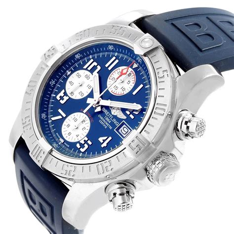 breitling super avenger rubber strap